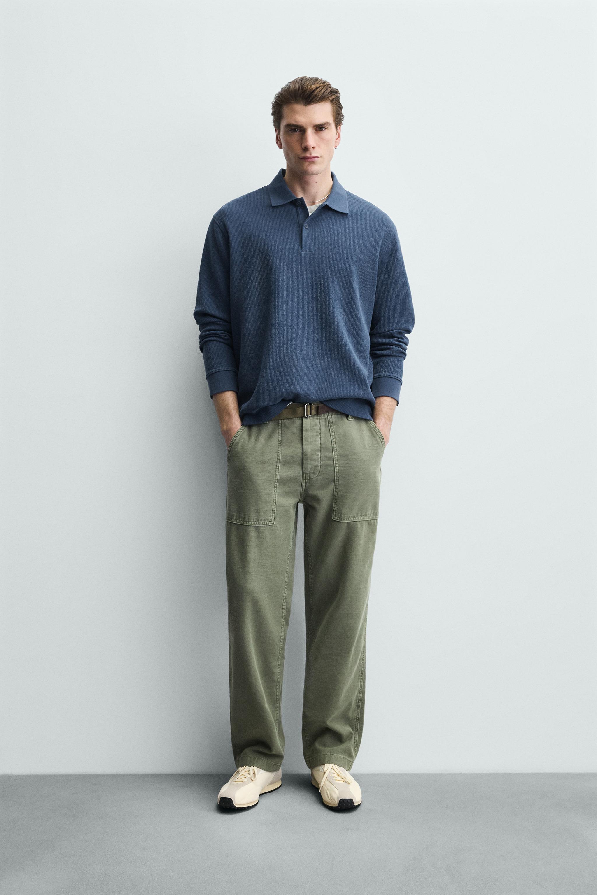 TEXTURED STRIPED POLO